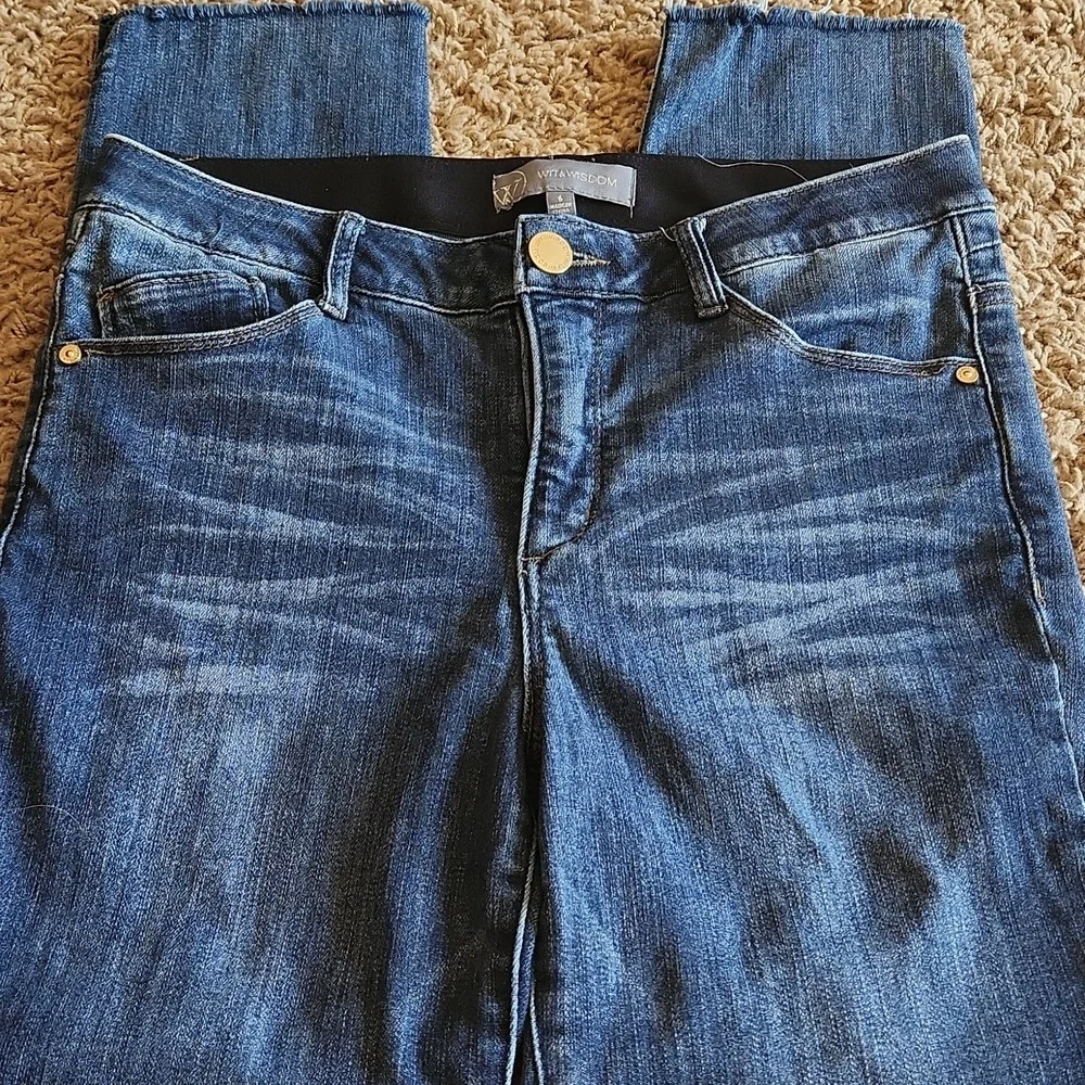 Wit And Wisdom Dark Classic Blue Denim Jeans Wimans Size 6 - Picture 4 of 12